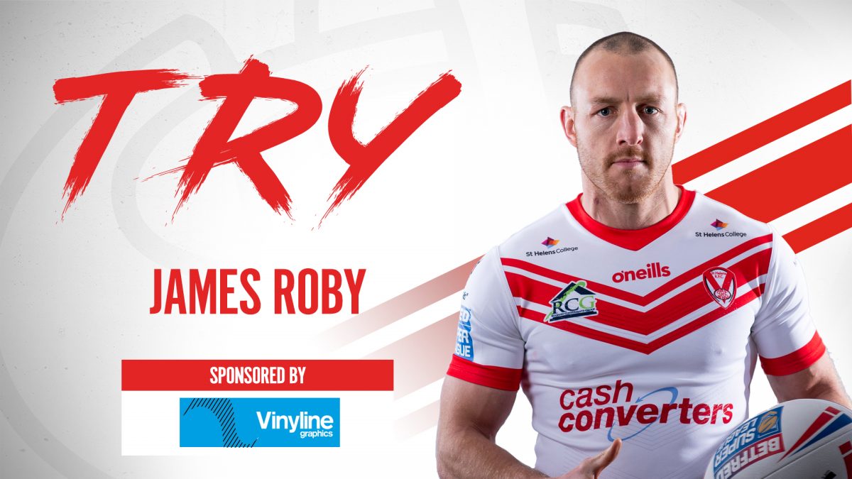 Saints1890's tweet photo. 74': TRY!!! - James Roby for Saints. James Roby barges over for a crucial try! https://t.co/n8GfLgPSKG