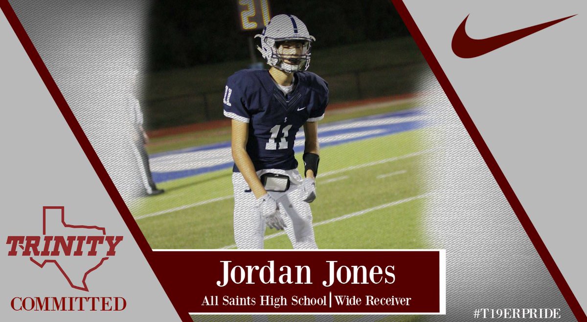 JordanJones617's tweet photo. Excited for the opportunity to continue my athletic and academic career at Trinity University.  #Committed #T19ERPRIDE https://t.co/GsXXjFZ5FY