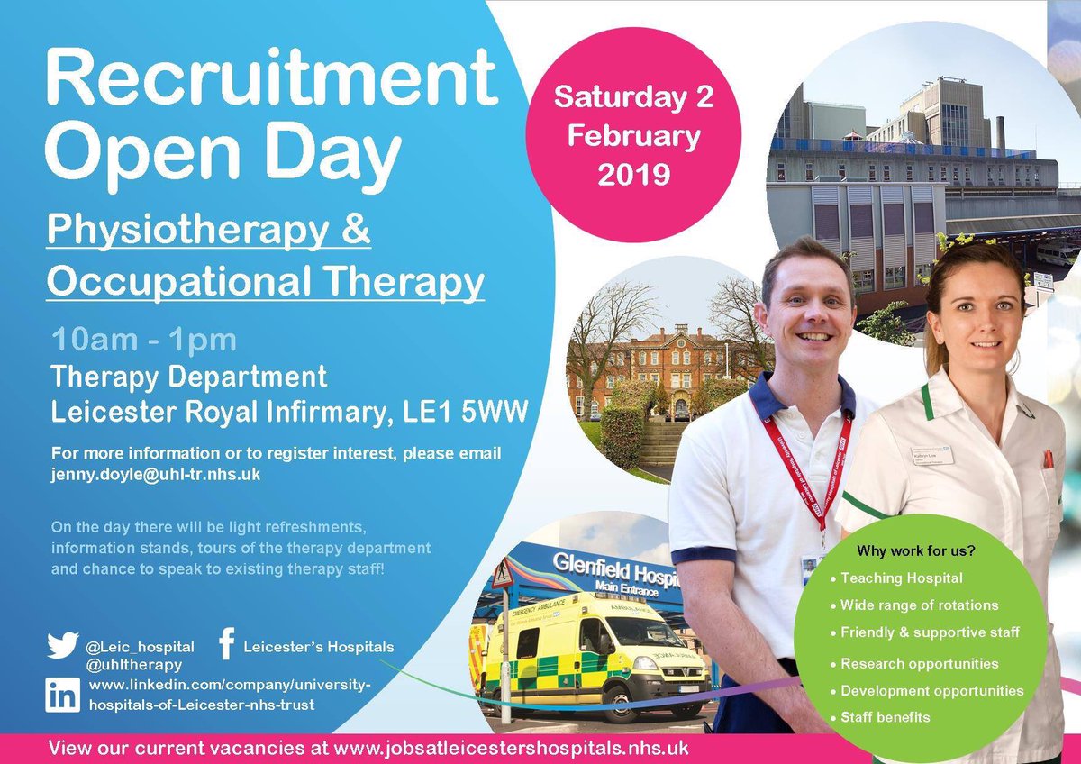 Recruitment open dayat Leicester this Saturday <a href="/CovUniOT/">Coventry Uni OT</a>