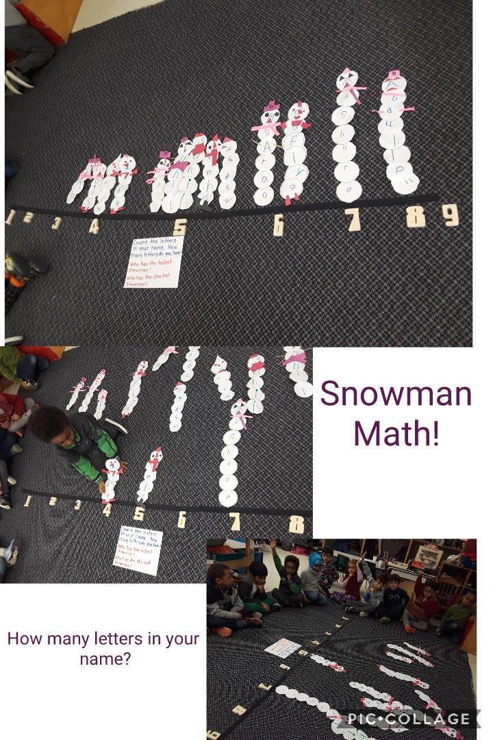 avirginia11's tweet image. Early years &quot;Bansho&quot; in Math. Who has the tallest snowman? Who has the shortest? Demonstrating Literacy and Math Behaviours using the number line @TDSB_Grenoble @Michell67291739 #4framesinearly years #maththinking