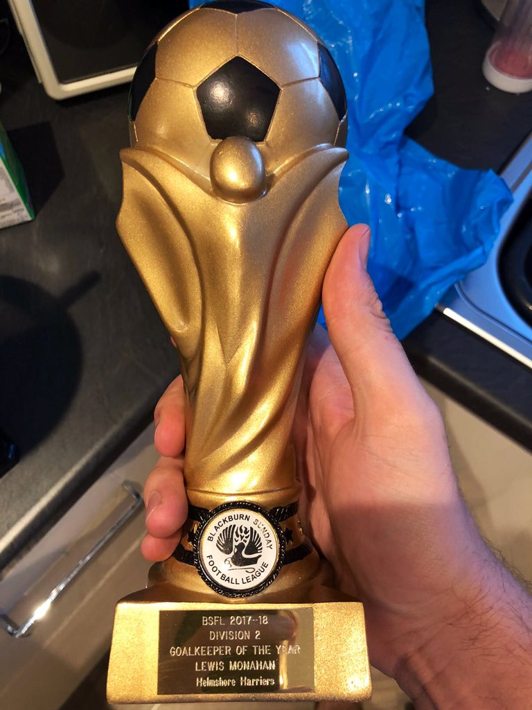 HelmshoreHFC's tweet photo. @FcObservatory Tbf, it took us ages to convince our “ringer of a keeper” @lewmon to play for us... 👀👀👀 #KeeperOfTheYear #HarrierThroughAndThrough https://t.co/c47pNENHya