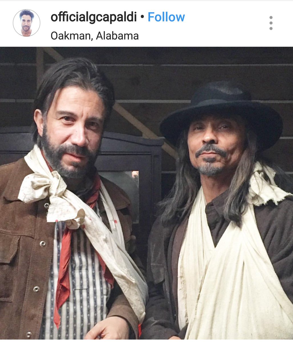 Patter5275's tweet photo. First photos coming out from #HellOnTheBorder. @ZahnMcClarnon plays Sam #Sixkiller, a real life lawman--very respected in western lore. See Wiki in comments below. 3 movies & one series coming. We're getting spoiled! #drsleep #crowdaddy #Togo @TheSonAMC #TribeZahn #zahnmcclarnon https://t.co/rVFn78kASU