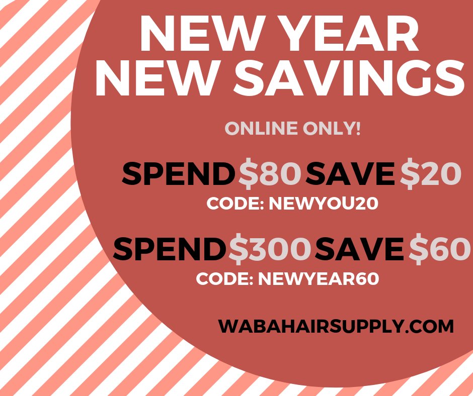 ⚠️LAST DAY!⚠️

Don't miss out on your chance to save up to $60 on your online purchase!
wabahairsupply.com

#waba #hair #hairsupply #hairsupplystore #beautysupply