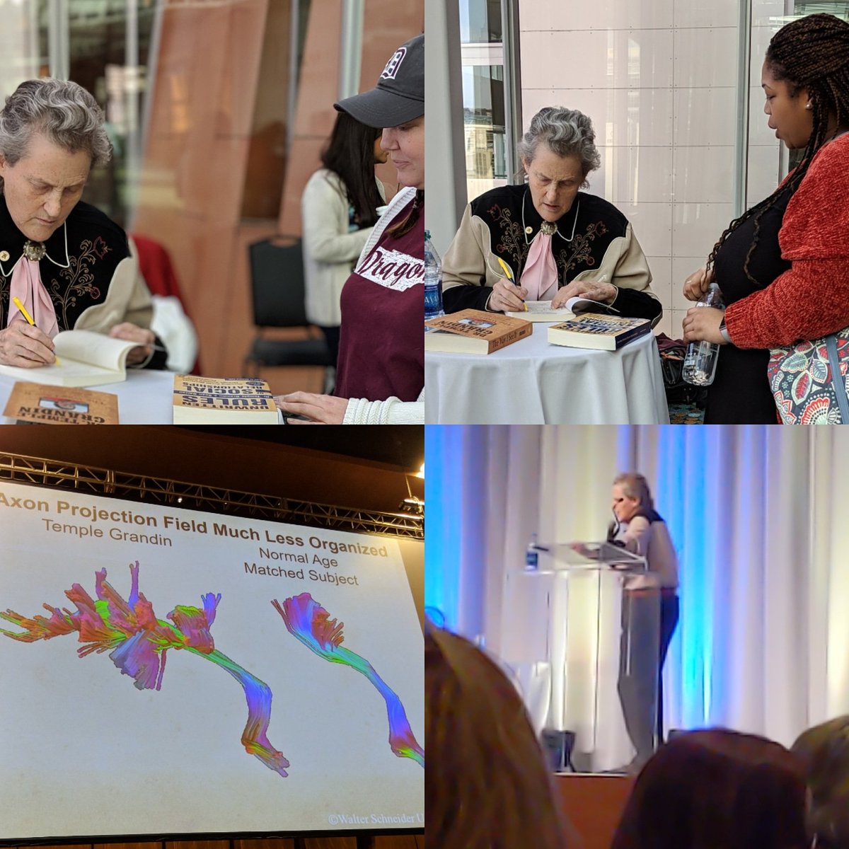 ElBritney's tweet photo. Today's keynote speaker?!Temple Grandin! What an honor and such a great lecture! To say I'm motivated like I was in college again after this week, is an understatement! #PieConference #WatchOut #CrazySpedTeacher https://t.co/ejBRco0bSS https://t.co/a7o8V2G9o9