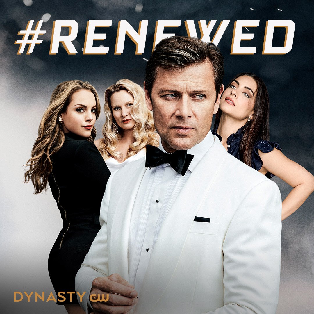 cw_dynasty's tweet image. There&apos;s always more drama. #Dynasty has been renewed for another season!