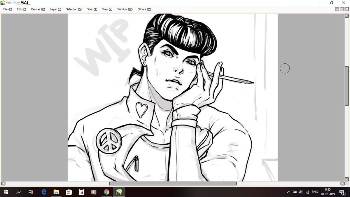 KyanoCapt's tweet photo. WIP Josuke 💔
#wip #josuke #JosukeHigashikata https://t.co/hOee4LVCKW