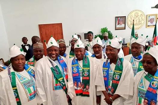 Shidams2's tweet photo. President Muhammadu Buhari in the crowd of the good people Kano state for the presidential campaign rally. 31-1-19.
#PMBNEXTLEVEL https://t.co/EyEuAp6hG5