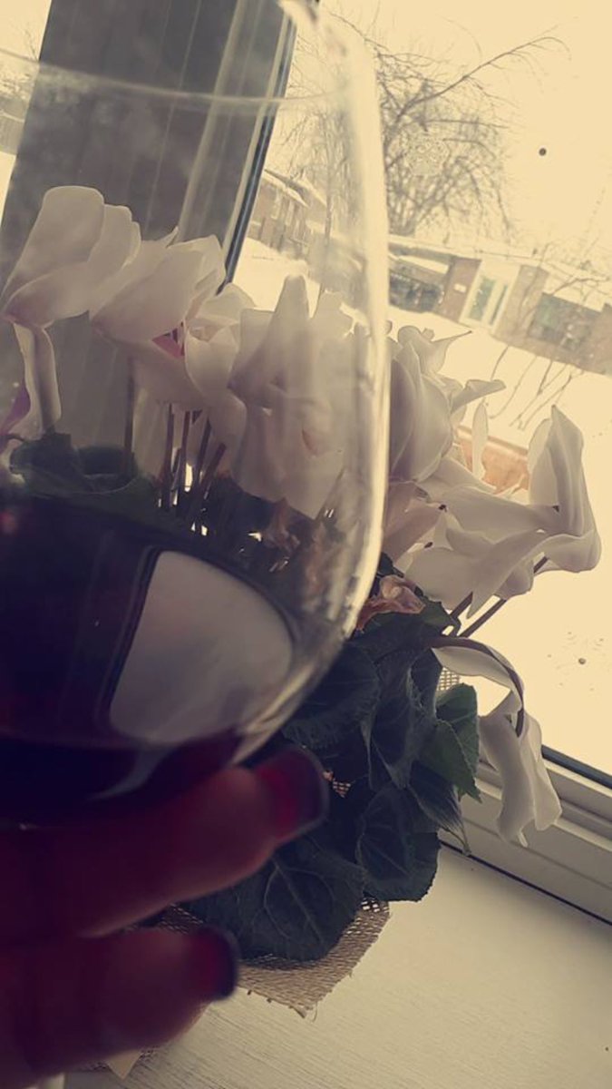 MAsianian's tweet photo. chilling in this unpredicted weather of Canada #winetime #snow https://t.co/o4zlzCtfXS