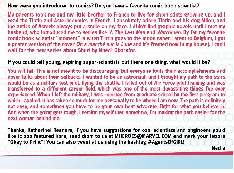 ctr4neurotech's tweet photo. Katherine Pratt, CNT member @UW, is featured in a @Marvel comic! She’s one of the #agentsofGIRL and is interviewed in The Unstoppable Wasp #4! @NSF_ENG @UWECENews @GattaKat #ThisisUW https://t.co/kDCwqr19lh https://t.co/LRay4bSJHt