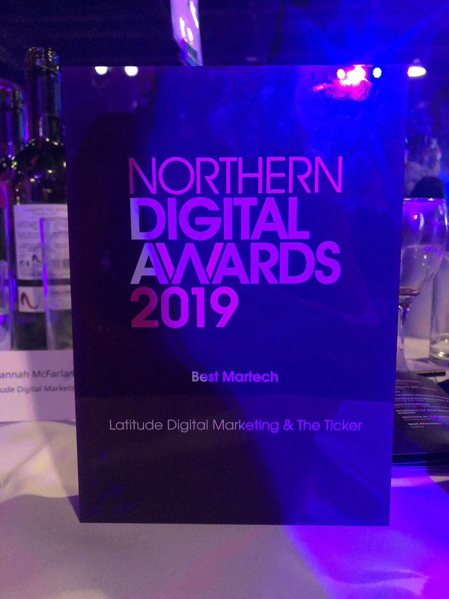 Winners....’Best Martech’ at the #northerndigitalawards 🎉 #martech #digitaltech