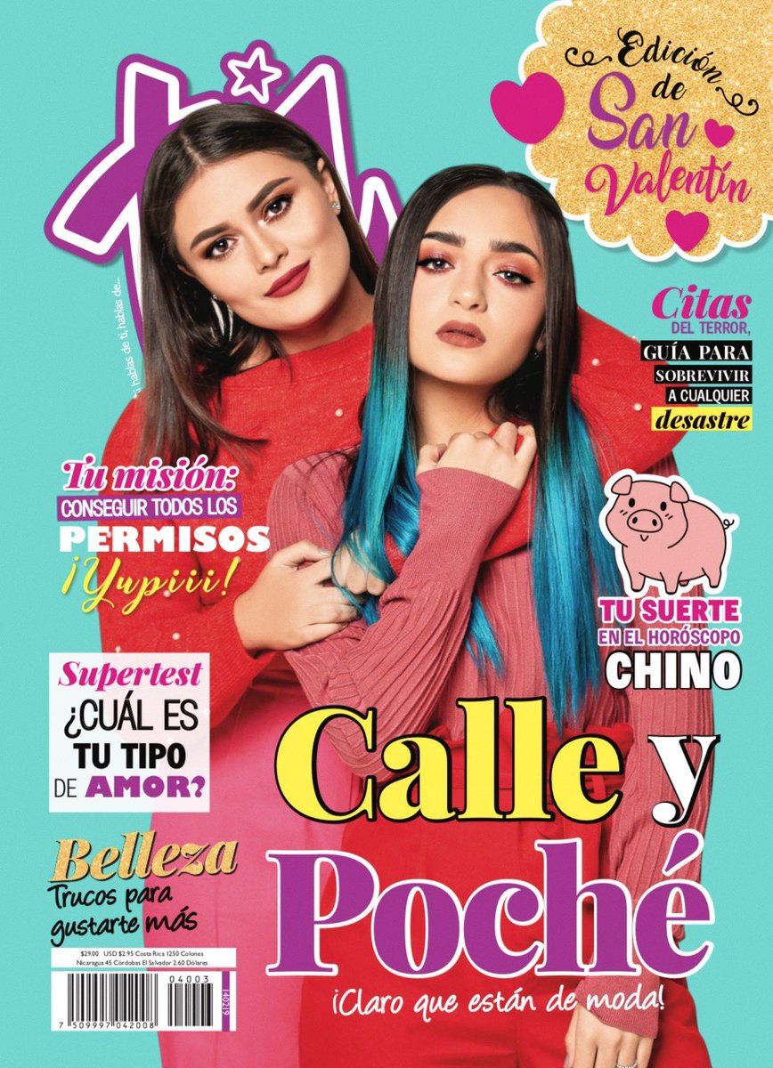 CalleyPoche's tweet photo. BEBÉS! Somos portada de la @RevistaTUmx de la edición de San Valentín 👭🥰❤️✨
Esperamos la consigan y les encante todo lo que hay dentro!
Estamos viendo ya sus fotitos con sus revistas y morimos de amor. Súbanlas con el #CacheTUSanValentin 🧸📷
🧯CORRAN A BUSCARLA! https://t.co/HnKvRVsIKU