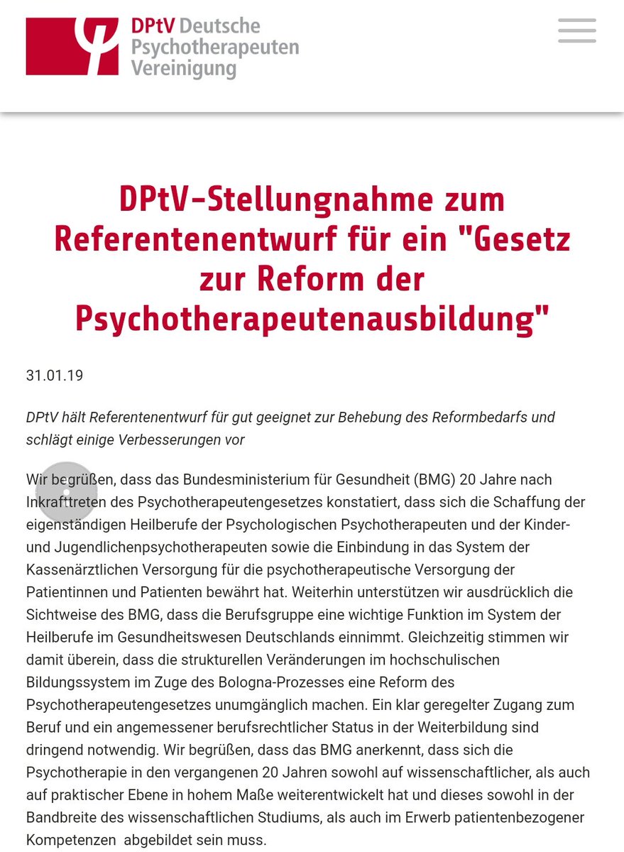 enno_maass's tweet photo. Stellungnahme der #DPtV zum Gesetzentwurf zur Reform der #Psychotherapeutenausbildung #Psychotherapie #PsyThG https://t.co/WBsDlxNE8V https://t.co/odJhlOCqBQ