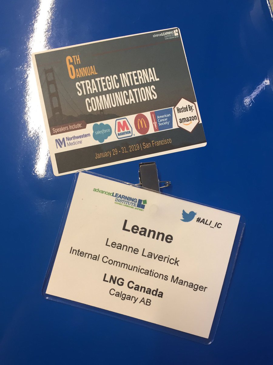 LeanneLaverick's tweet photo. Thoroughly enjoyed my first #ALI_IC conference. Key takeaways - go to where your employees are (i.e. mobile/social), employee experience drives engagement, data and measurement is key. https://t.co/rtylJaVA80