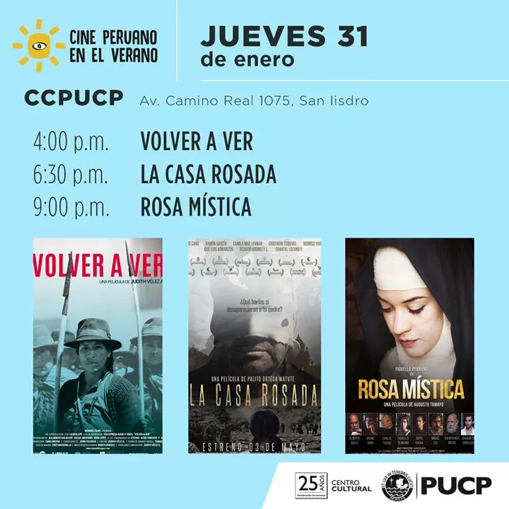 Hoy 9:00pm en #CinePeruanoEnElVerano <a href="/CCULTURALPUCP/">Centro Cultural PUCP</a> <a href="/RosaMistica__/">RosaMísticalapelicula</a> 🌹♥🌹 de #AugustoTamayo con <a href="/FiorellaPennano/">Fiorella Pennano</a> quien muestra el lado humano de Santa Rosa <a href="/sofiarouch/">Sofía Rocha</a> <a href="/StefanoSalviniP/">Stefano Salvini</a> <a href="/BrunoOdar/">Bruno Odar</a> <a href="/JorgeChiarellaK/">Coco Chiarella</a> <a href="/NicolasGalindoG/">Nicolas Galindo</a> <a href="/JoaquindeO/">Joaquín de Orbegoso</a> Aquí MásInfo➡️ cineaparte.com/p/1465/rosa-mi…
