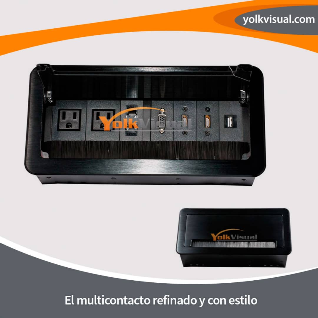 Es una conexión fácil y accesible para energía y #USB de carga que se ajusta a la mayoría de escritorios estándar. Simplemente se monta al borde de tu superficie de trabajo o escritorio, así que no hay necesidad de instalación y cero impacto sobre el diseño de la mesa.
-
#Mexico