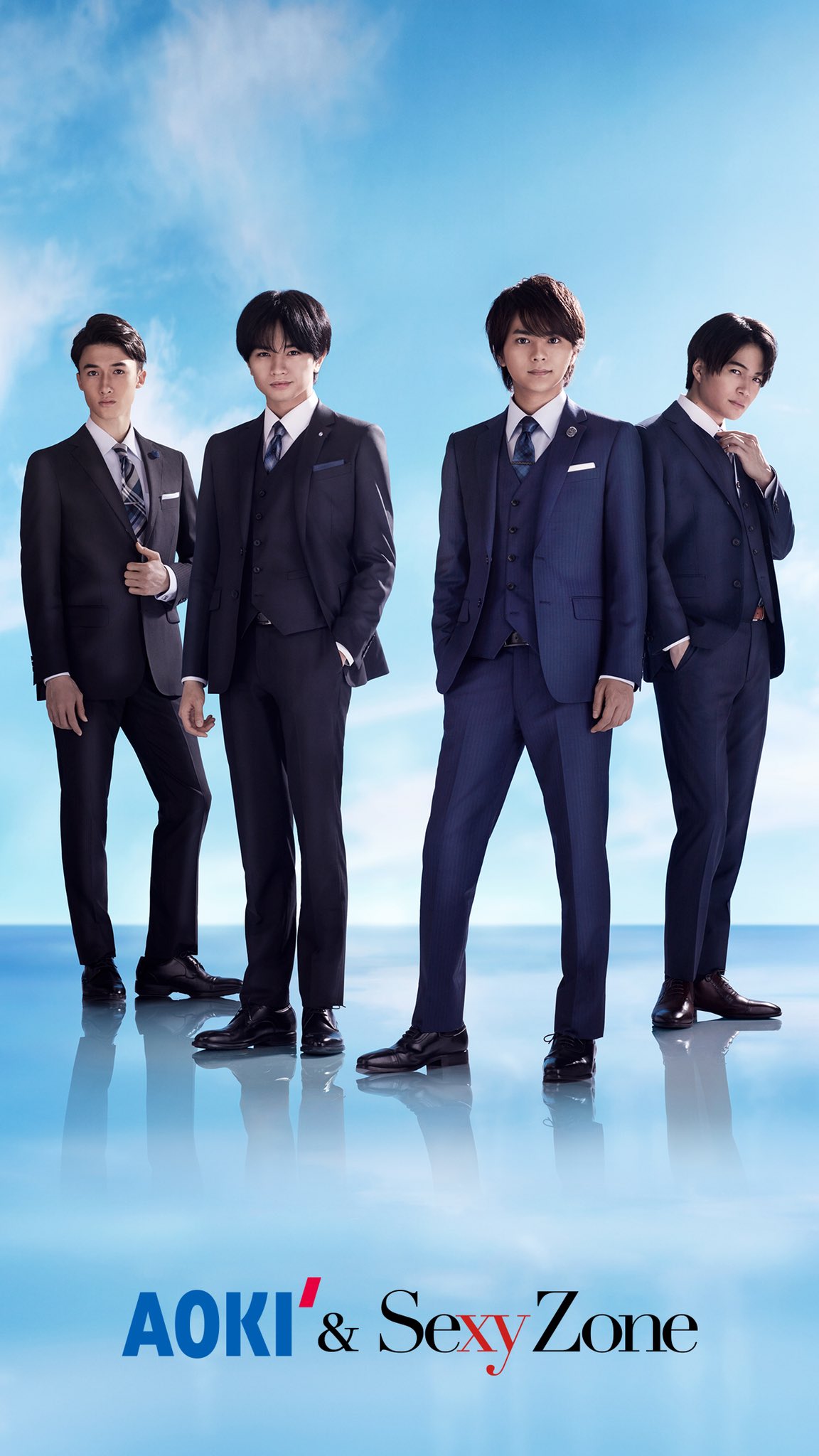 ろこ Ro Coron 壁紙 スマホ用は10パターン出るのね パソコンver とスマホver 縦と横の違いだけかなのかと思ったら ポージングも違ってたヾ ﾉ ファーストスーツはaokiでしょ Sexyzone 中島健人 菊池風磨 佐藤勝利 マリウス