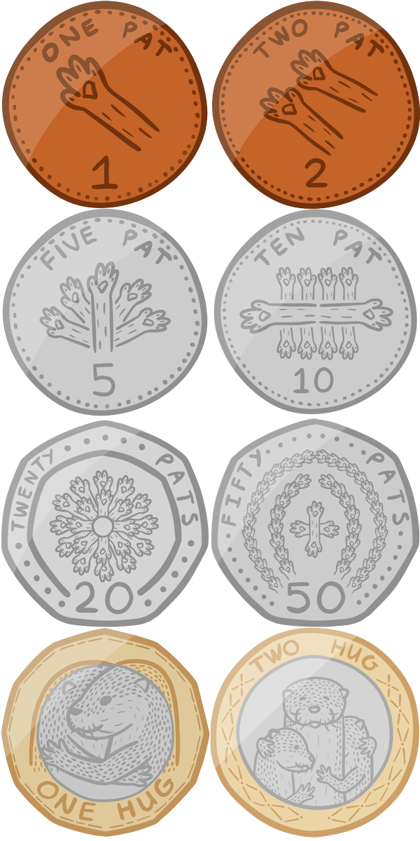 GooseberryFool's tweet image. So it's #ottercoin 1 year anniversary, something that started as an in-joke on a discord server that's somehow snowballed into thousands of people installing the sticker pack on Telegram. As a celebration, and at a cost of my sleep, finally the set is complete with 2 Hug!