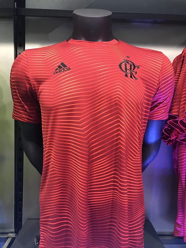 camisa flamengo pré jogo e adidas 2019