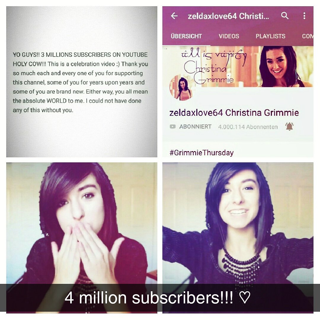 therrealgrimmie's tweet photo. OMG...Holy cow :D 
„We're SOOO incredible proud of you little angel! 😘You really, really, REALLYY deserve this so much!!!😍
We wish we could celebrate  together, but we know you have your own little party up there in heaven!!!😇 WE LOOOVEE YOU!”💚 #4MillionSubscribersOnYouTube😍 https://t.co/CFIzjmNrq8