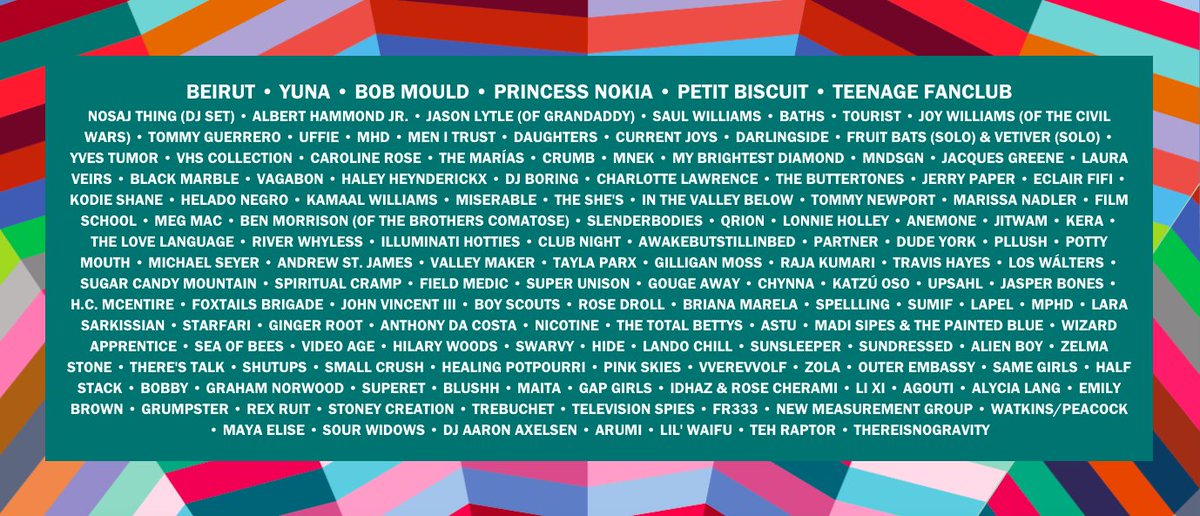 Check out the full lineup for this year's <a href="/NoisePop/">Noise Pop</a> Music &amp; Arts Festival!

Who are you most excited to see? 

🎟: bit.ly/2SjcGl9 #Noisepop2019