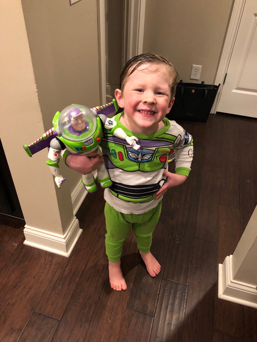 AJ4dice's tweet photo. ⁦Jack ⁦@FordiceKids⁩ playing Buzz Lightyear in his favorite PJ’s ⁦@toystory⁩ ⁦@DisneyPixar⁩ #ToInfinityAndBeyond #DoubleBuzz https://t.co/OcRzbnnkD4