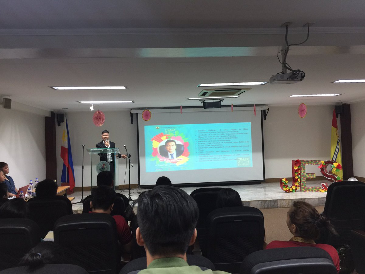 plmjes's tweet photo. Getting to know our Resource Speaker, Mr. Rommel Luna.
Rags to riches: A Journey of an Entrepreneur
#CrazyRichENTREPS #JES15 #PLMJES https://t.co/WDrbTTsggV