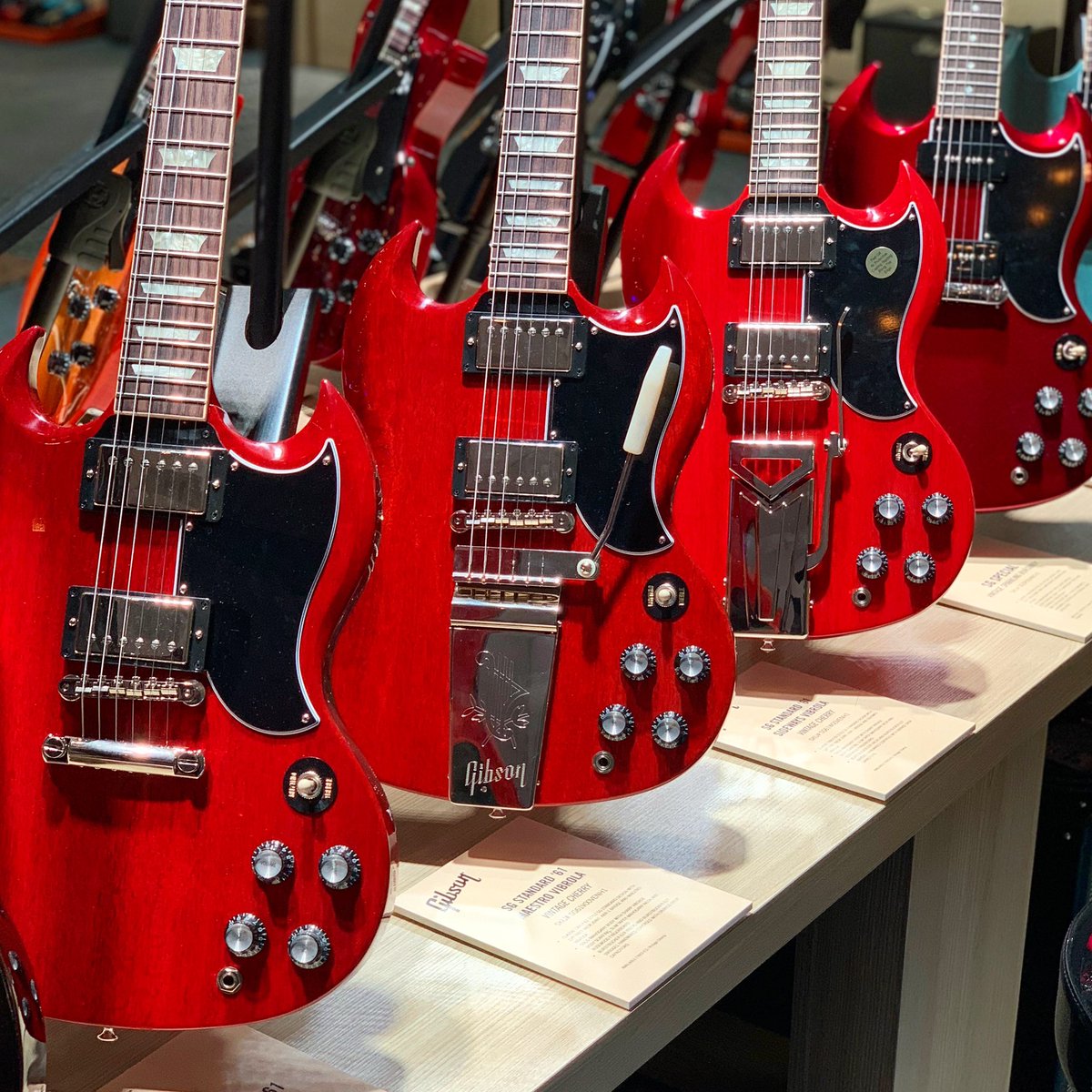 gibsonguitar's tweet photo. Red Hot #Gibson #SG https://t.co/fYlXWYDaX4