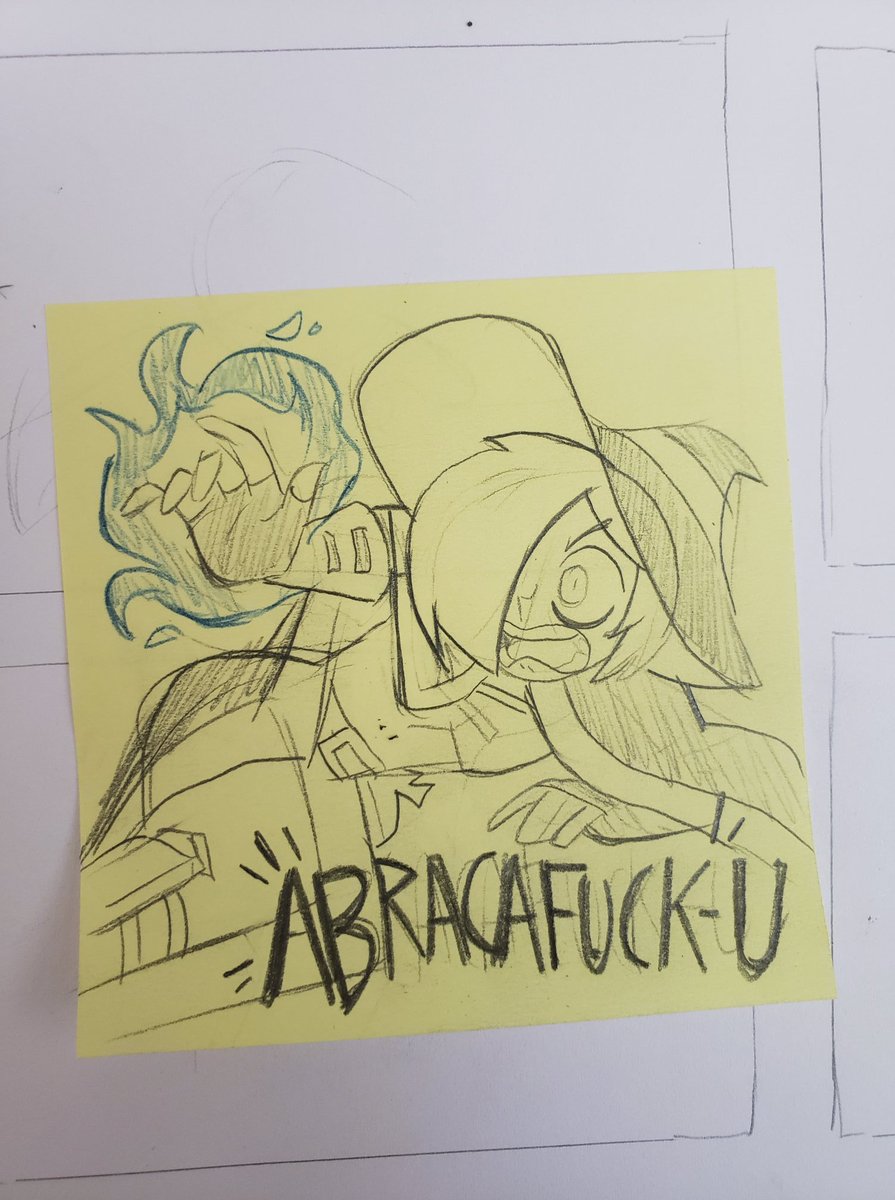 Couple of Post it work doodles of my dnd group. Featuring characters from @Siebedraws @drewsgroove @Zedrinbot and @gearholder 