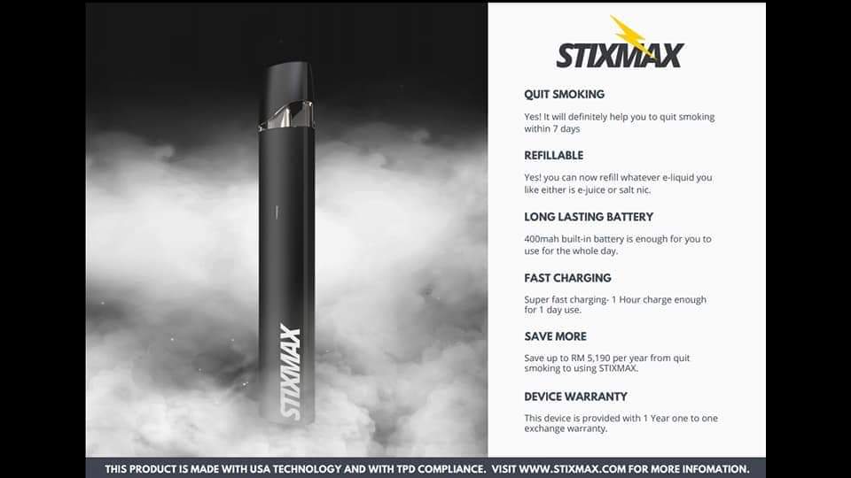 MEXAL3's tweet photo. 《STIXMAX》

Quit Smoking
• Yes! It will definitely help you to quit smoking within 7 days.

Retail price: RM135/set included STIX Plus One Device x1, Pod x2, USB Cable x1.

Interested kindly contact us via WhatsApp / Messenger

https://t.co/O1XroYjNeO
https://t.co/O1XroYjNeO https://t.co/l9p6xFYfFc