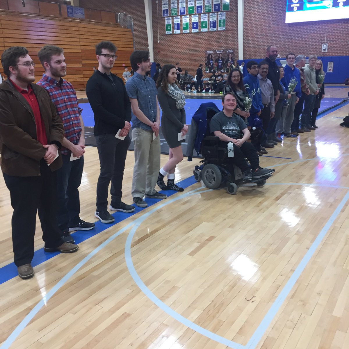 Thank you ⁦<a href="/MNHSWrestling/">Millard North Boys Wrestling</a>⁩ seniors! ⁦<a href="/MNHSActivities/">MNHS Activities</a>⁩