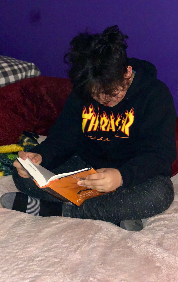 DGSHIP's tweet photo. ⁦Read 300 pages of REBOUND by ⁦@kwamealexander⁩! #FPCS6thREAD can’t wait read the ending ⁦! https://t.co/TA61YaV8DA