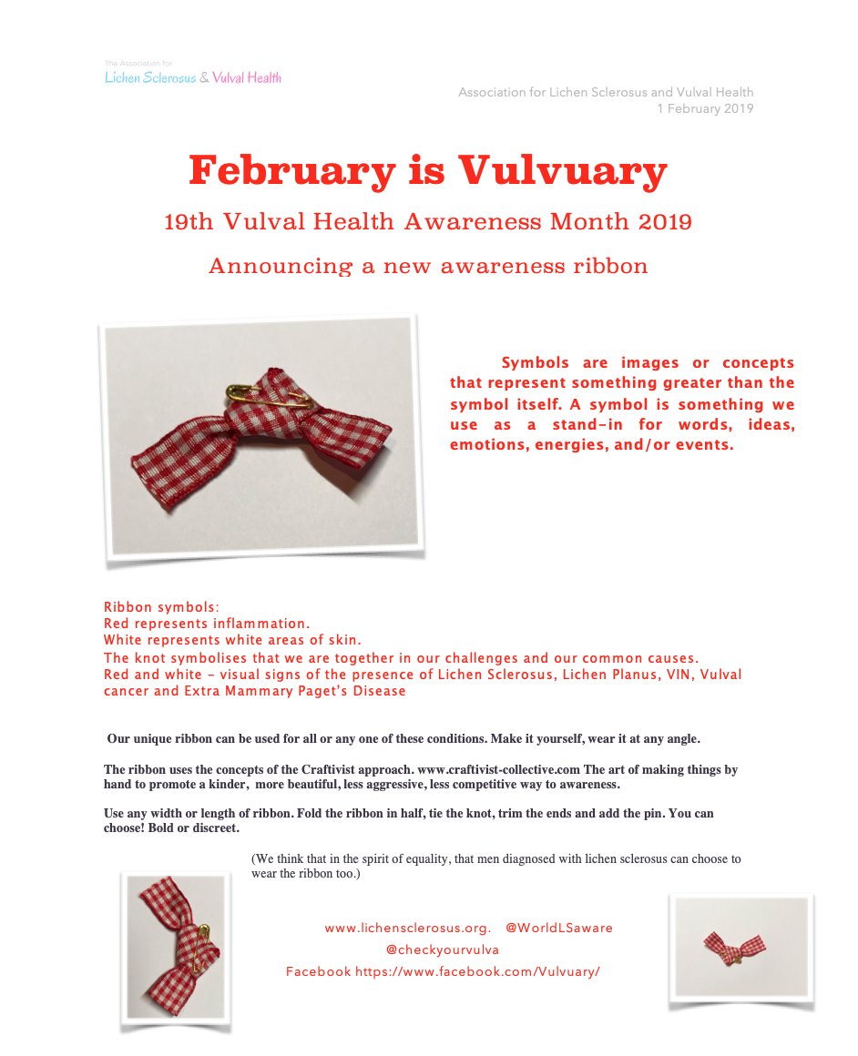 February is Vulval Health awareness month. #tieaknotforvulvaldisease #battleagainstlifetimelichensclerosus #checkyourvulva