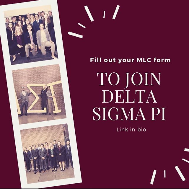 Interested in joining? Fill out the form linked in the bio! #deltasigmapi #ptbad