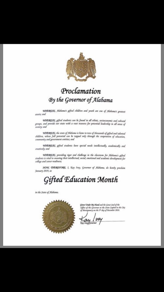 sniarb's tweet photo. January is Gifted Ed Month in AL! Gifted students matter! AL has the lowest gifted budget n the southeast & hasn’t been raised n 3 yrs. Gifted ed is 500 teachers short in AL! Plz contact ur legislators 2 ask them 2 raise the Gifted Student Program budget! #needurhelp! https://t.co/M7XqYYubeN