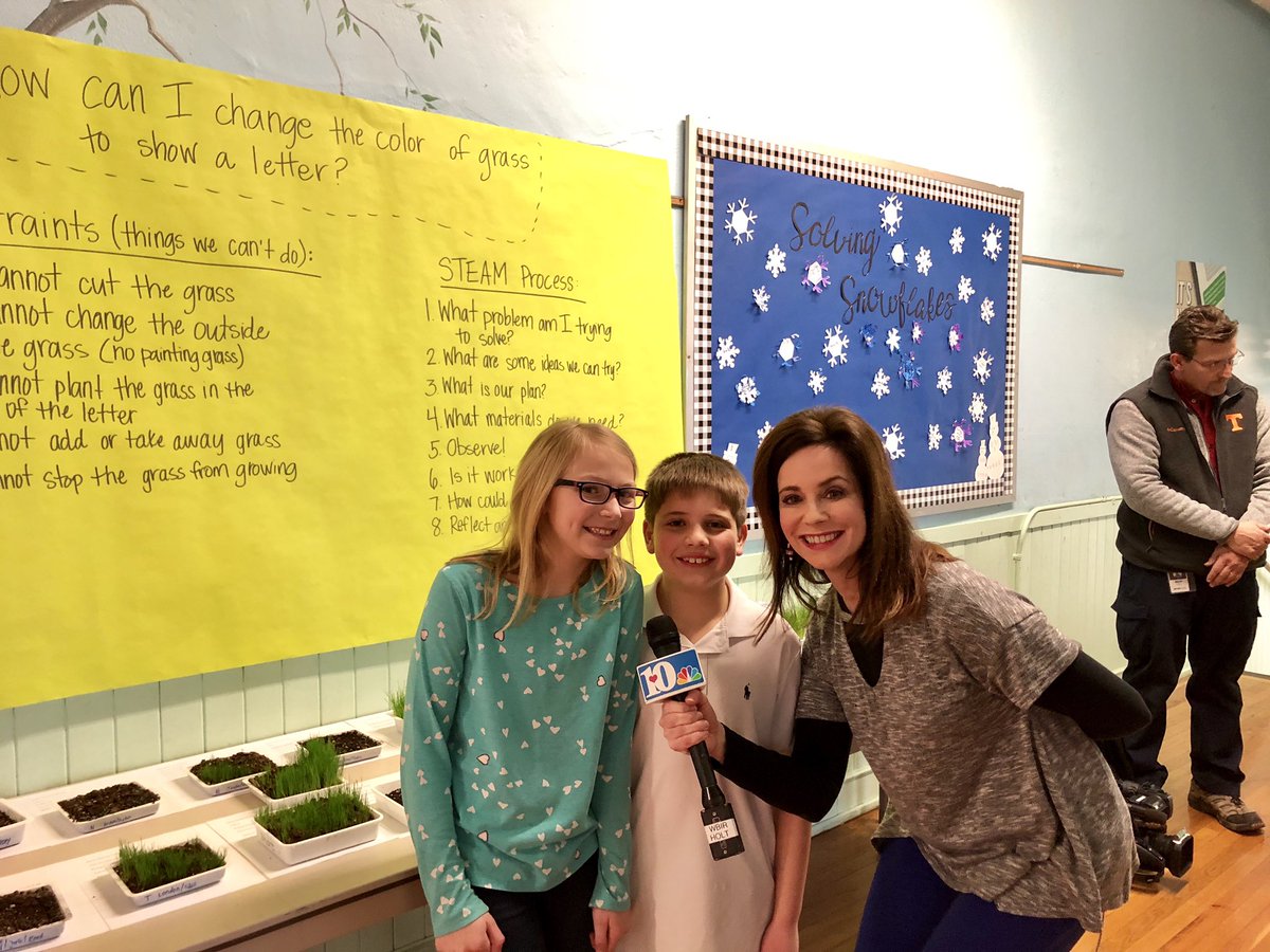 MrsJacksonBK's tweet photo. So proud of these two sweet kiddos for sharing their STEAM knowledge with @wbir! #bkroars                   https://t.co/FBqrW0HOxu https://t.co/BFvL3iuvPz