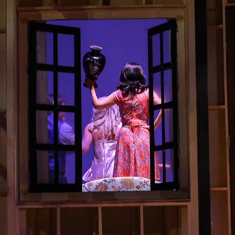 DHTheatre's tweet photo. "Noises Off" is KILLING IT! 
Two weekends and a heck of a lot of sardines left, just for you. https://t.co/HIQOIN2prB https://t.co/kSFLDkQK1A