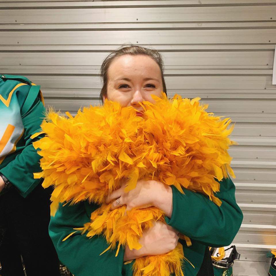 #SOTW alert! Abby Rogish!
Initiated: 2014
Year in school: 4th
Major: Human Development Family Science and Elementary Ed
Part of: GSMB
Joined: she loved helping out in HS with whatever her band teacher needed. She is very thankful to continue the help and grow the love of band.
