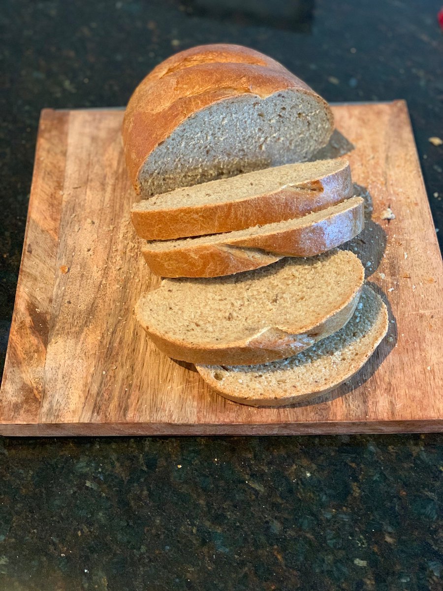 Bread #20: Deli Rye Bread. I'm by no means a rye aficionado, but this was good! Not too overpowering with the rye flavor. We used it to make grilled cheese during the polar vortex so that was a win. This was an extremely straightforward bread.