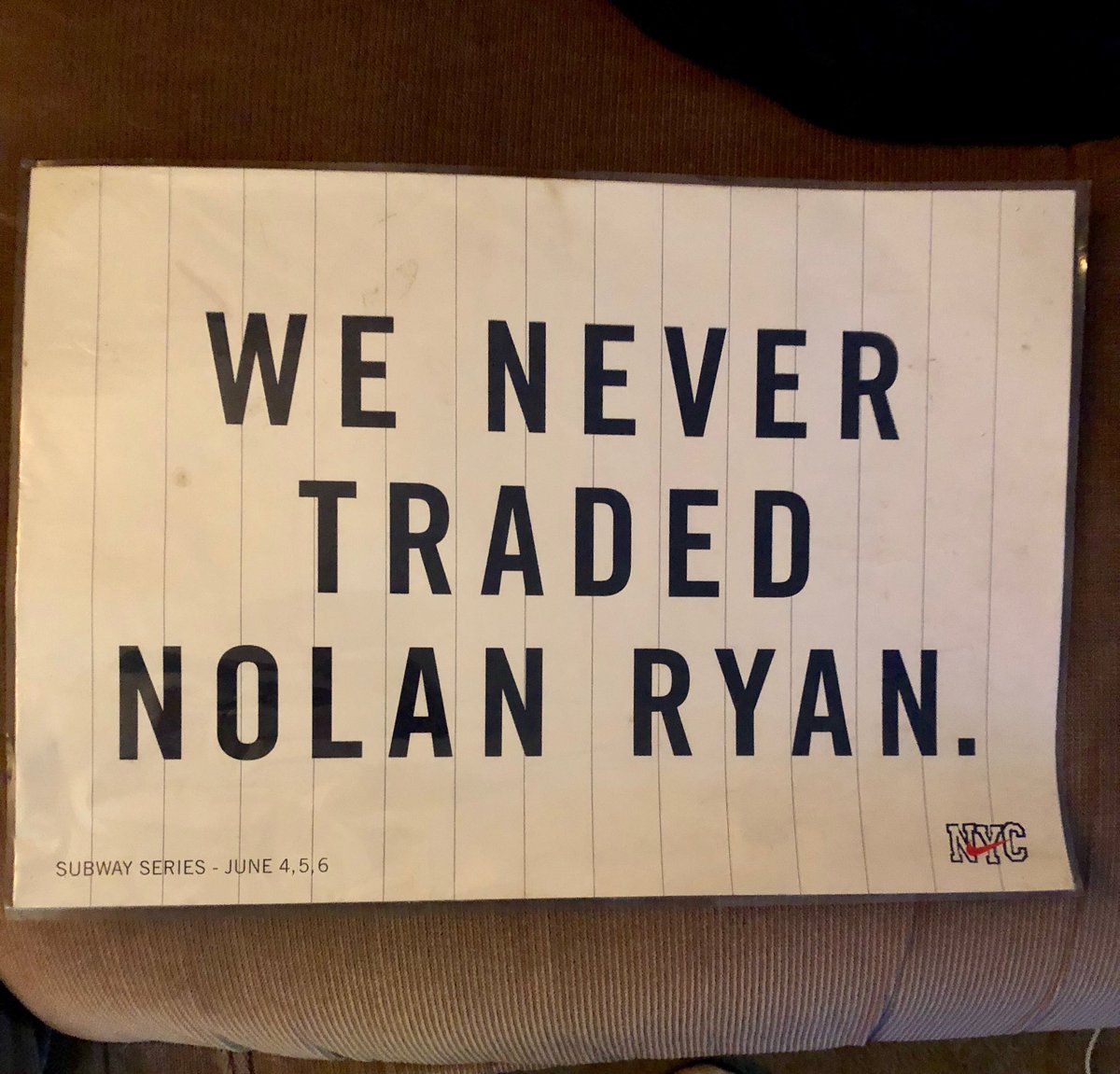 AlPoppie25's tweet photo. And a happy birthday to Nolan Ryan from β¦@Yankeesβ© fans everywhere!!! #Metsuck https://t.co/N3l0YVOcgz