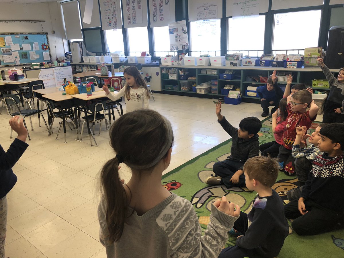 “Can you show me the number 63 by using fingers?” Yes we can with some help from our classmates! Mathematicians getting warmed up for math workshop with some number building