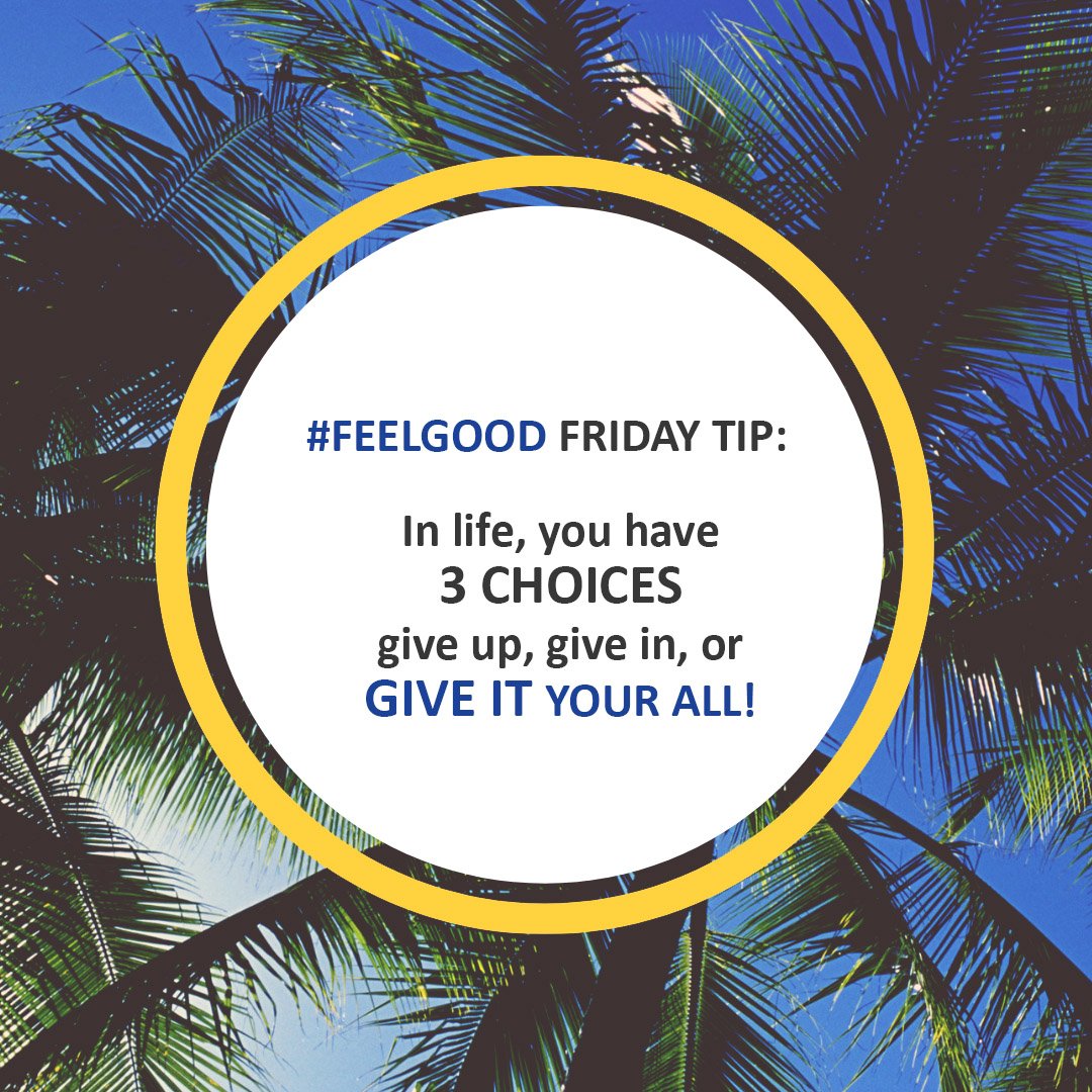 We're all about positivity today!
#feelgoodfriday #tgif #goodvibes <a href="/wapcyc/">WA PCYC</a>