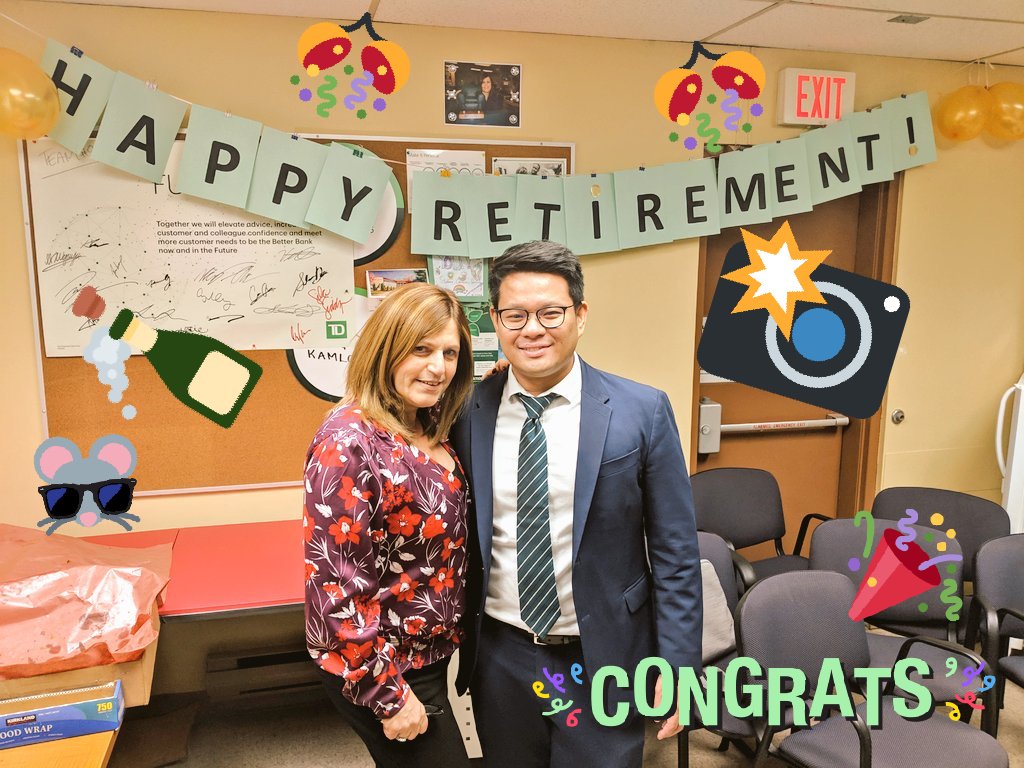 Happy Retirement Sil! So many customers are going to miss you, and we're going to miss you!  #HappyRetirement