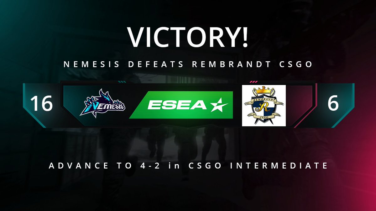 NemesisGG's tweet image. Nemesis Fe is on a win streak in @ESEA Intermediate!

Now sitting at 4-2. Give the team a follow!

@NaomiSuave
@itsnattyyy
@SamanthaEG__
@alexismarieNY
@MPerceived

#WeAreYourNemesis