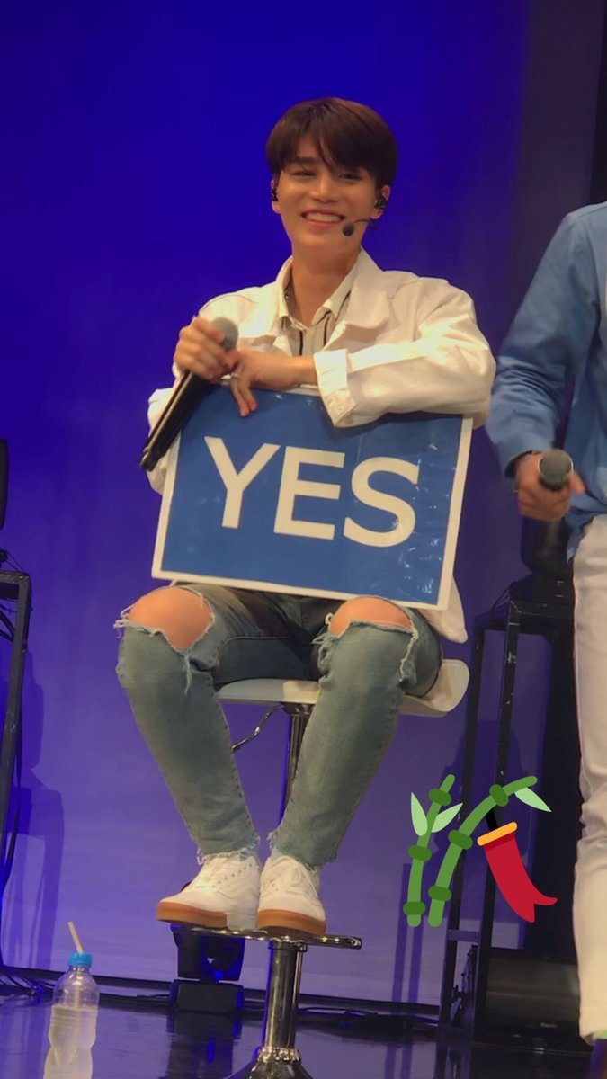 180520, taeil looks hella cute and adorable with his "YES" board on NCT127's JAPAN SHOWCASE TOUR : CHAIN and i won't be missed it! 