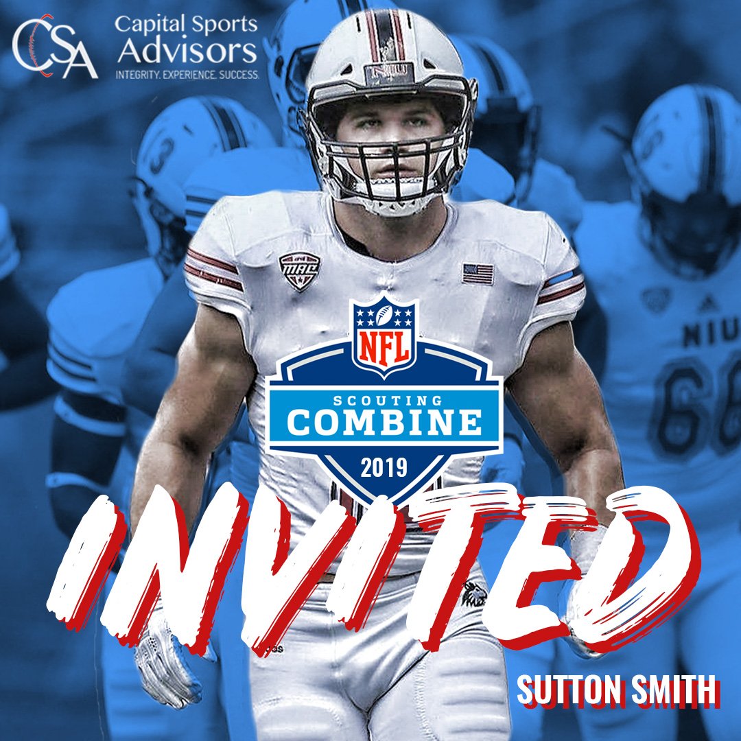 CSA_RD's tweet photo. Congrats! Sutton Smith @suttonsmith5 is heading to INDY #NFLCombine
#SuttonSmith #NFLDraft #INDY #Indianapolis #NorthernIllinois #NIU #NIU_Football #CapSportsFamily https://t.co/c5PvUv4Rnz