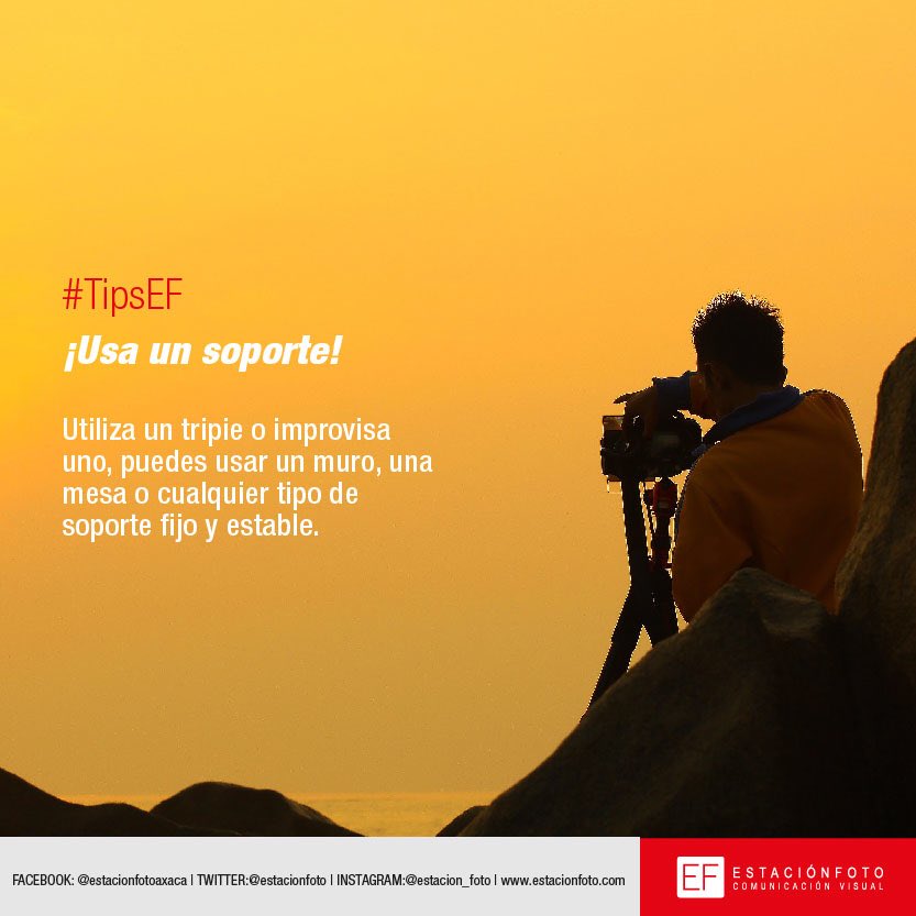 estacionfoto's tweet photo. #TipsEF Al tomar tus fotografías, trata de usar soporte ¡tus fotos no saldrán movidas! #Oaxaca #EstacionFoto https://t.co/hGaoRgu8Nk