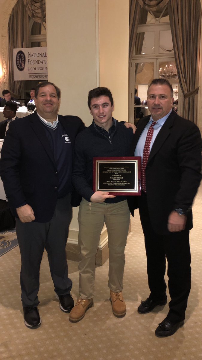 Congratulations to our senior captain Josh Porter for receiving the Golden Dozen Honorable Mention award tonight. Your hard work on and off the field will be the reason for your success in life!