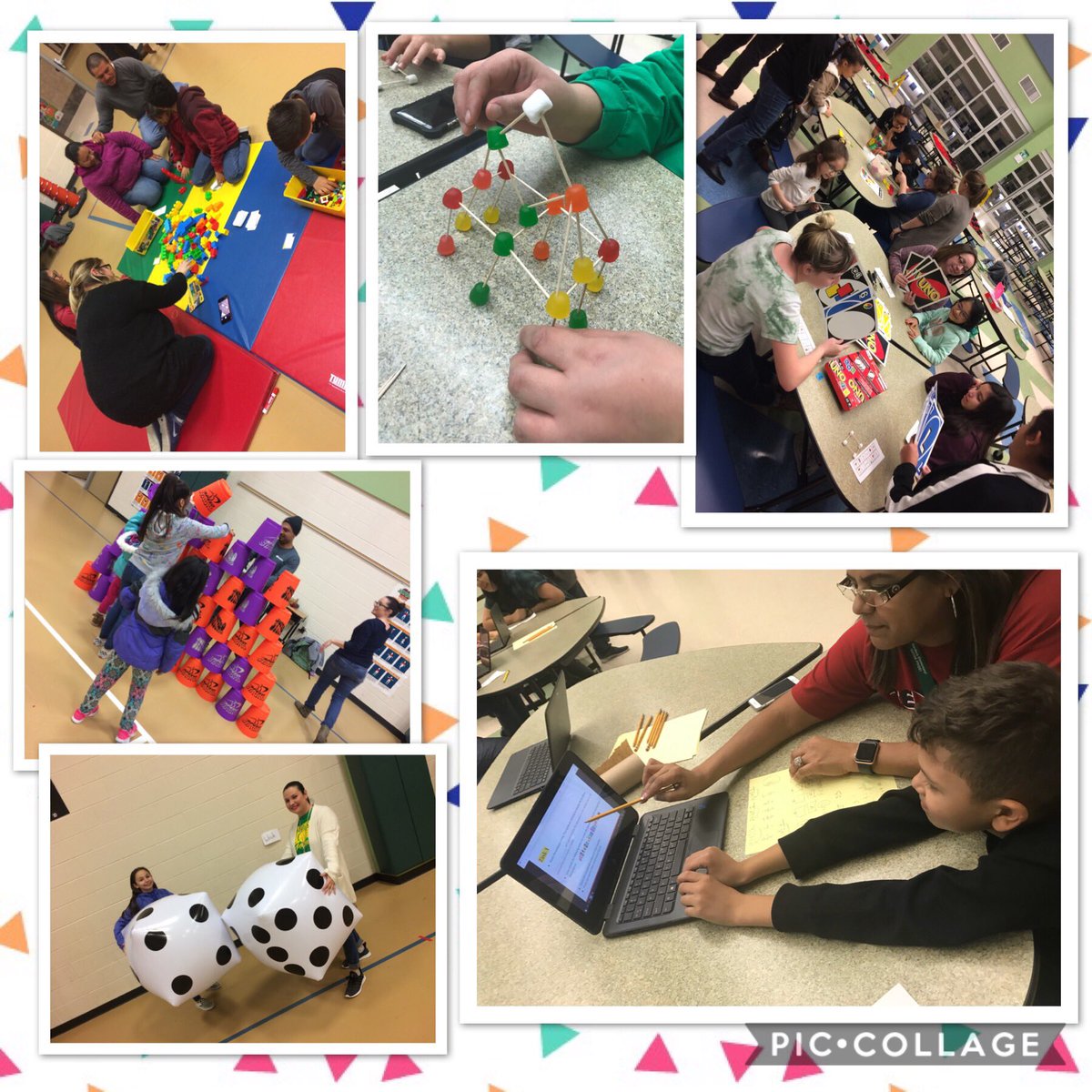 Students, parents, and teachers had a great time during STEM Night today! Creativity at its best! #PISDMathChat