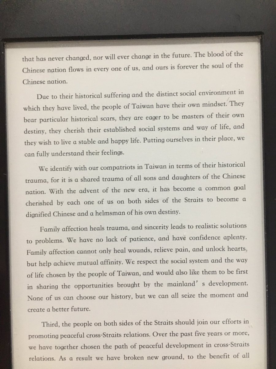 Taiwan is the only subject in this book so far where Xi endorses blood and soil