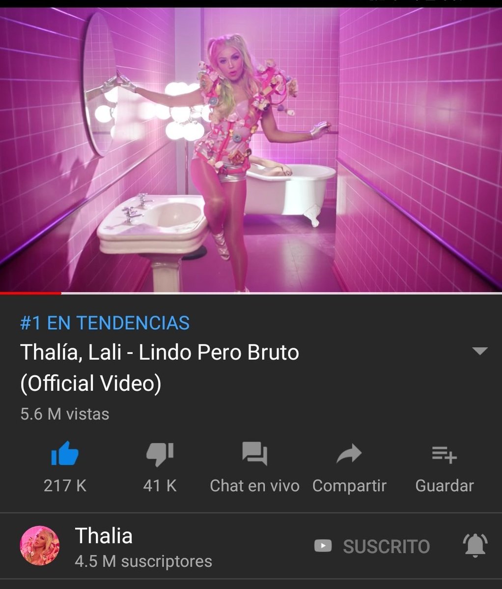 WRECKTED's tweet image. Mira mi amor @thalia #LindoPeroBruto por tercer dia consecutivo #1 tendencias en Argentina #Exitazo @lalioficial